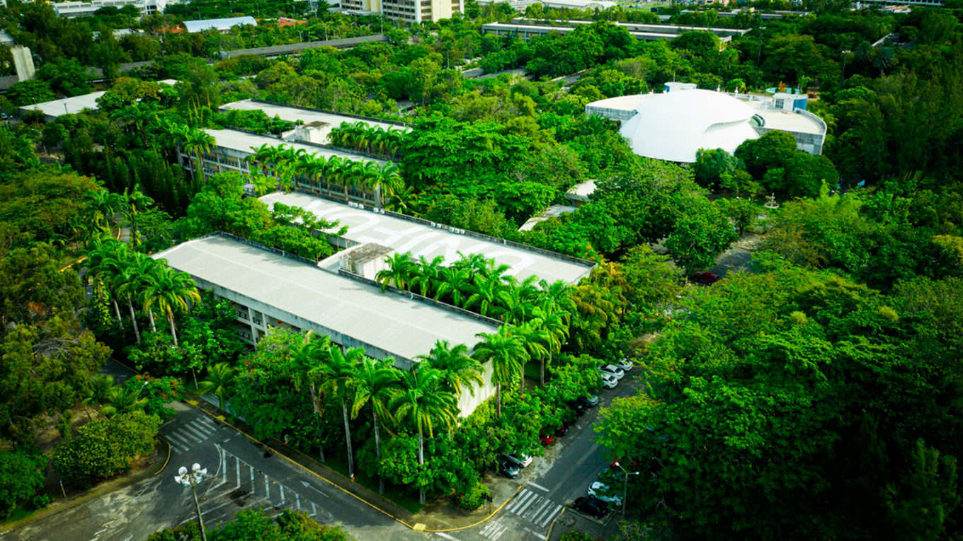 Vista aérea do Bloco M, local onde fica o Parque Tecnológico da Unifor